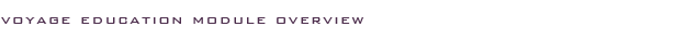 Voyage Education Modules Overview